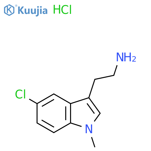 2-(5-Chloro-1-methyl-1H-indol-3-yl)-ethylaminehydrochloride structure