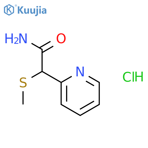 2-Pyridineethanethioamide,a-methyl-, hydrochloride (1:1) structure