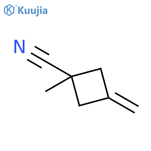 1-methyl-3-methylidenecyclobutane-1-carbonitrile structure