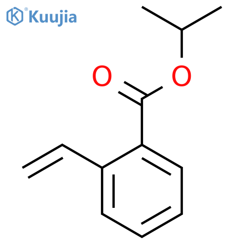Benzoic acid, 2-ethenyl-, 1-methylethyl ester structure