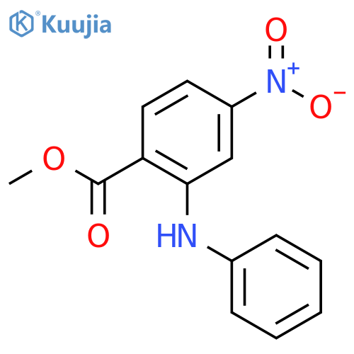 Benzoic acid, 4-nitro-2-(phenylamino)-, methyl ester structure