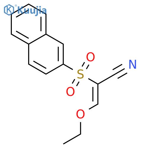 3-Ethoxy-2-(2-naphthylsulfonyl)acrylonitrile structure