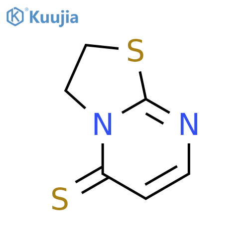5H-Thiazolo[3,2-a]pyrimidine-5-thione,2,3-dihydro- structure