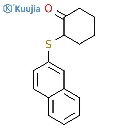 Cyclohexanone,2-(2-naphthalenylthio)- structure