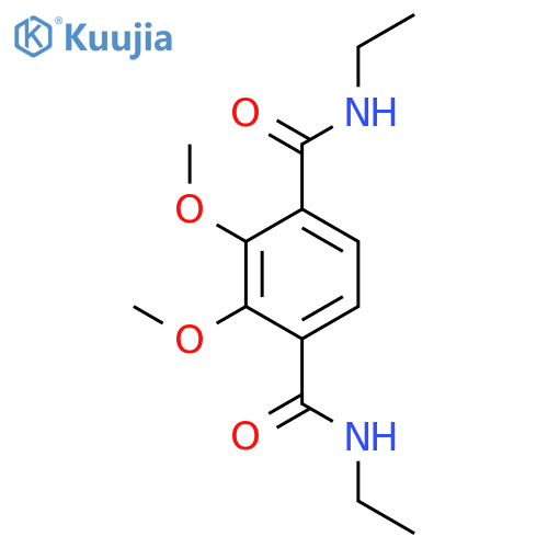 1,4-Benzenedicarboxamide, N,N'-diethyl-2,3-dimethoxy- structure