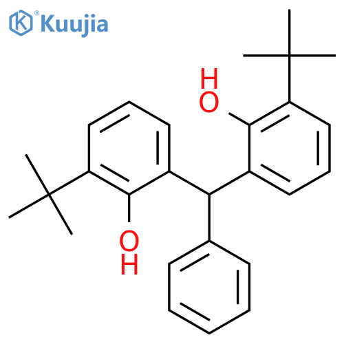 2,2'-(Phenylmethylene)bis(6-tert-butylphenol) structure