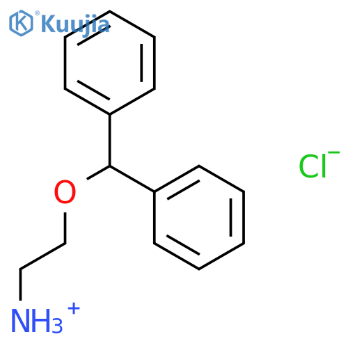 Ethanamine,2-(diphenylmethoxy)-, hydrochloride (1:1) structure
