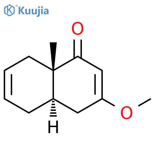 1(4H)-Naphthalenone, 4a,5,8,8a-tetrahydro-3-methoxy-8a-methyl-, (4aR,8aS)-rel- structure