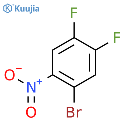 1-Bromo-4,5-difluoro-2-nitrobenzene structure