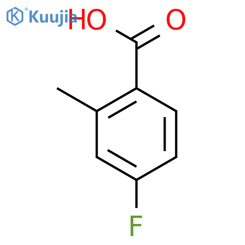 4-Fluoro-2-methylbenzoic acid structure