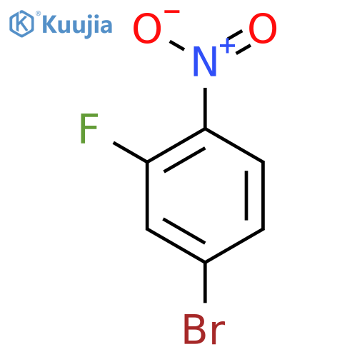 4-Bromo-2-fluoro-1-nitrobenzene structure