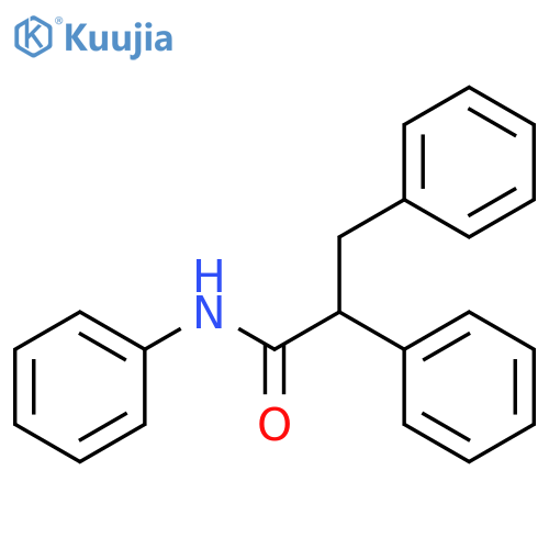 Benzenepropanamide, N,a-diphenyl- structure