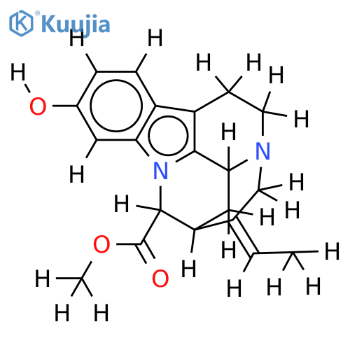 11-hydroxy-1,16-cyclo-coryn-19-ene-17-carboxylic acid methyl ester structure