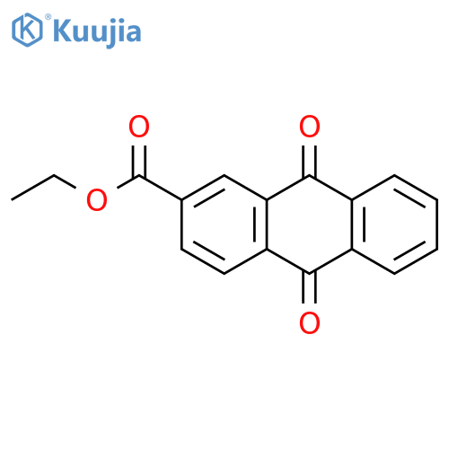 Anthraquinone-2-carboxylic acid; Et ester structure