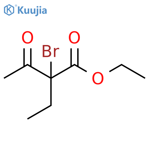 Butanoic acid, 2-bromo-2-ethyl-3-oxo-, ethyl ester structure