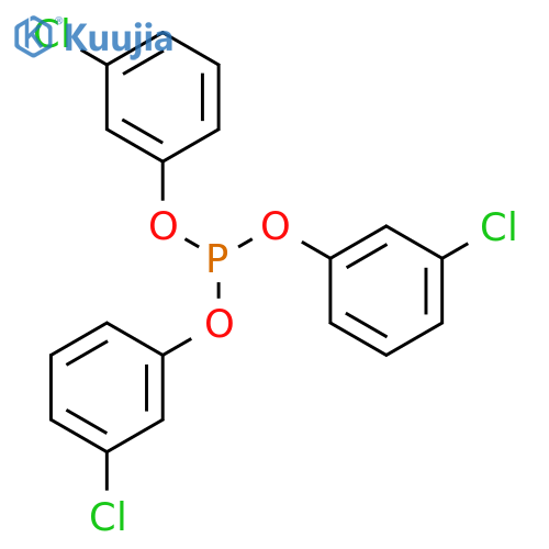 Phosphorous acid, tris(3-chlorophenyl) ester structure