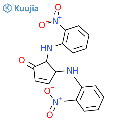 2-Cyclopenten-1-one,4,5-bis[(2-nitrophenyl)amino]- structure