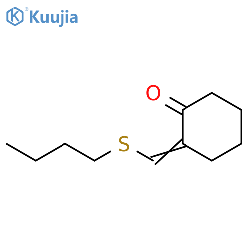Cyclohexanone, 2-[(butylthio)methylene]- structure