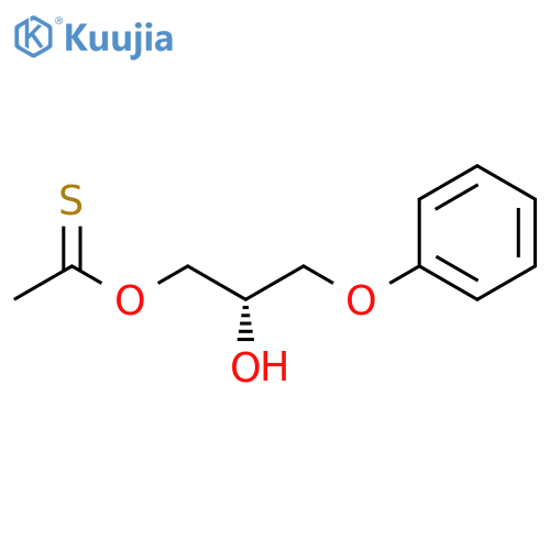 Ethanethioic acid, S-(2-hydroxy-3-phenoxypropyl) ester structure