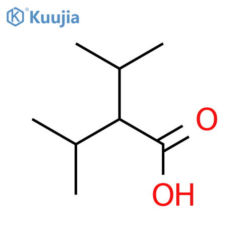 Butanoic acid,3-methyl-2-(1-methylethyl)- structure
