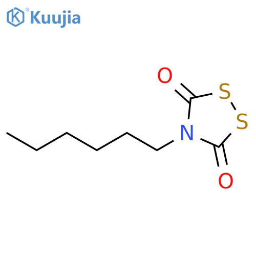 1,2,4-Dithiazolidine-3,5-dione, 4-hexyl- structure