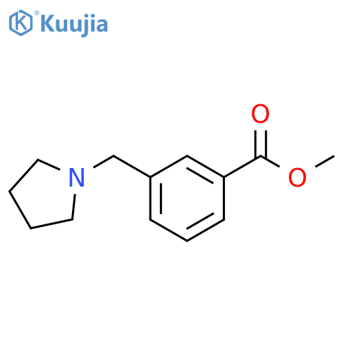 Methyl 3-(pyrrolidin-1-ylmethyl)benzoate structure
