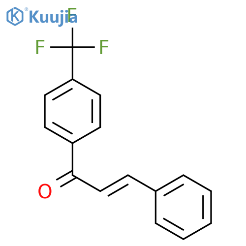 2-Propen-1-one, 3-phenyl-1-[4-(trifluoromethyl)phenyl]-, (E)- structure