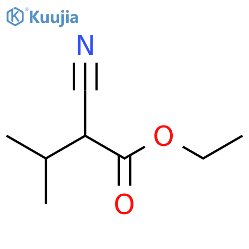 Ethyl alfa-cyanoisovalerate structure