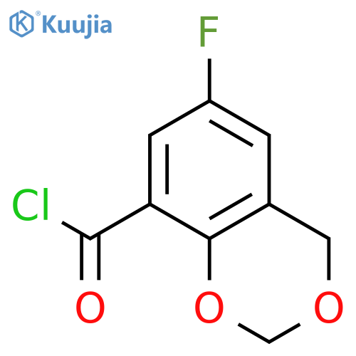 4H-1,3-Benzodioxin-8-carbonylchloride, 6-fluoro- structure