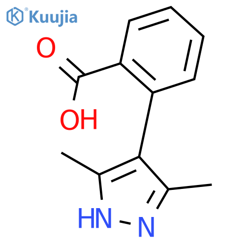 2-(3,5-Dimethyl-1H-pyrazol-4-yl)benzoic acid structure