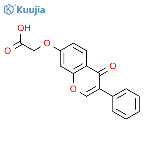 (4-Oxo-3-phenyl-4H-chromen-7-yl)oxyacetic acid structure