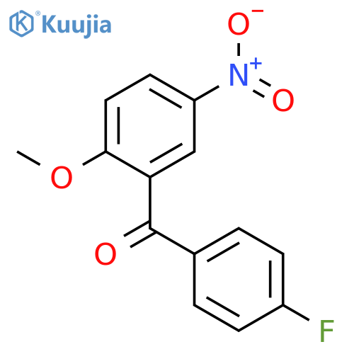 Methanone, (4-fluorophenyl)(2-methoxy-5-nitrophenyl)- structure