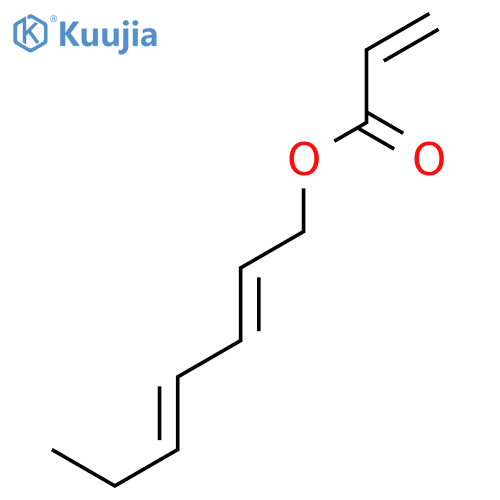 2-Propenoic acid, (2E,4E)-2,4-heptadienyl ester structure