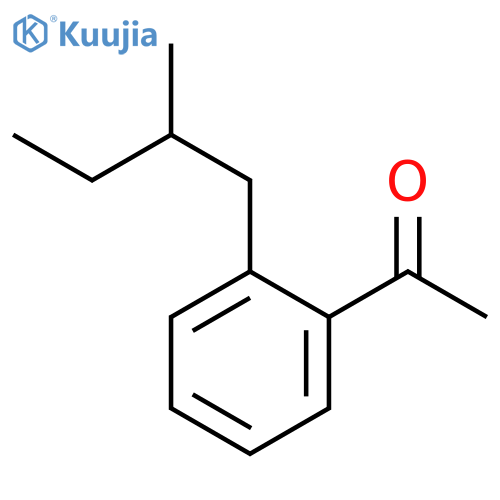 Ethanone, 1-[2-(2-methylbutyl)phenyl]- structure