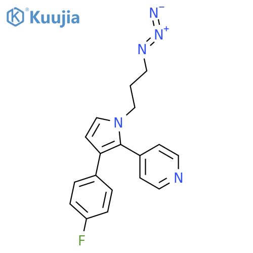 Pyridine, 4-[1-(3-azidopropyl)-3-(4-fluorophenyl)-1H-pyrrol-2-yl]- structure
