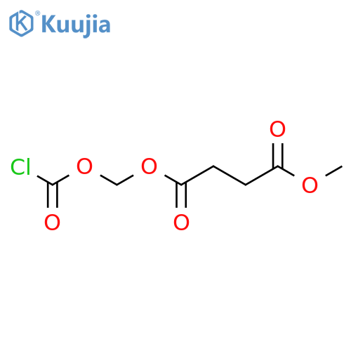 Butanedioic acid, [(chlorocarbonyl)oxy]methyl methyl ester structure