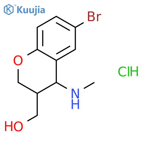 6-Bromo-4-(methylamino)-3,4-dihydro-2H-chromen-3-ylmethanol Hydrochloride structure
