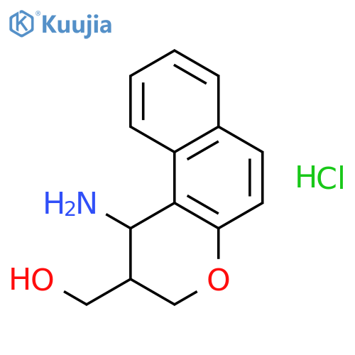 (1-Amino-2,3-dihydro-1H-benzo[f]chromen-2-yl)methanol hydrochloride structure