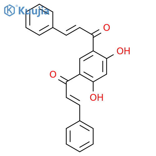 2-Propen-1-one, 1,1'-(4,6-dihydroxy-1,3-phenylene)bis[3-phenyl- structure