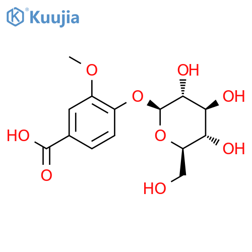 Vanillic acid 4-β-D-glucoside structure