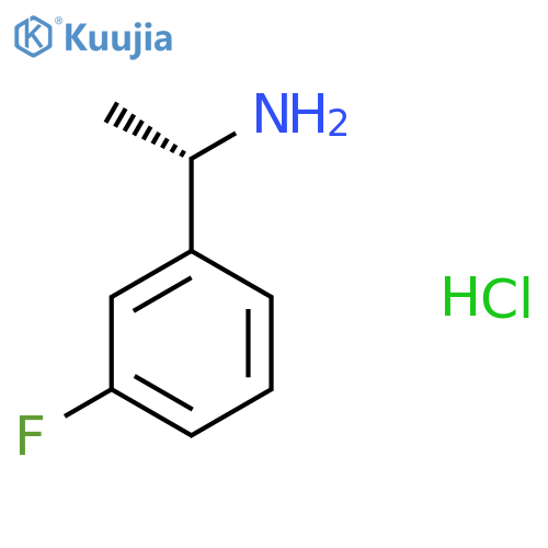 (1S)-1-(3-fluorophenyl)ethanamine;hydrochloride structure