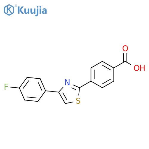 4-4-(4-Fluorophenyl)-1,3-thiazol-2-ylbenzenecarboxylic acid structure