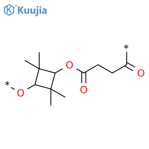 Poly[oxy(2,2,4,4-tetramethyl-1,3-cyclobutanediyl)oxy(1,4-dioxo-1,4-butanediyl)] structure