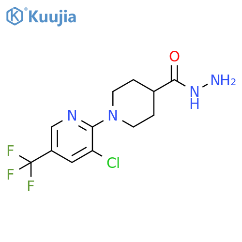 1-[3-CHLORO-5-(TRIFLUOROMETHYL)-2-PYRIDINYL]-4-PIPERIDINECARBOHYDRAZIDE structure