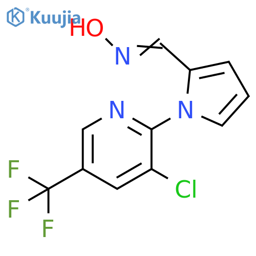 1-[3-CHLORO-5-(TRIFLUOROMETHYL)-2-PYRIDINYL]-1H-PYRROLE-2-CARBALDEHYDE OXIME structure