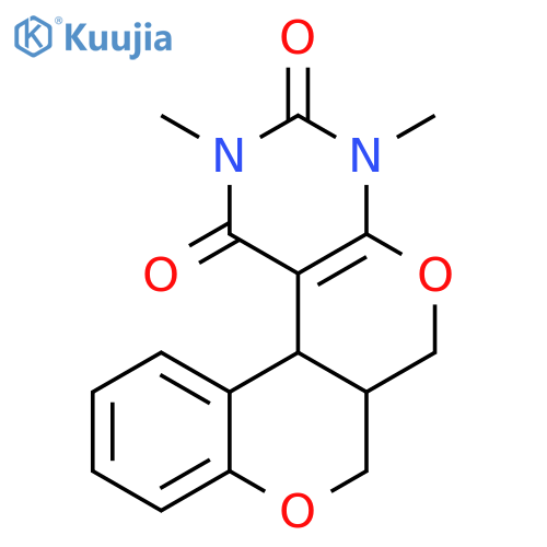 2,4-dimethyl-6,6a,7,12b-tetrahydrochromeno[4',3':4,5]pyrano[2,3-d]pyrimidine-1,3(2H,4H)-dione structure