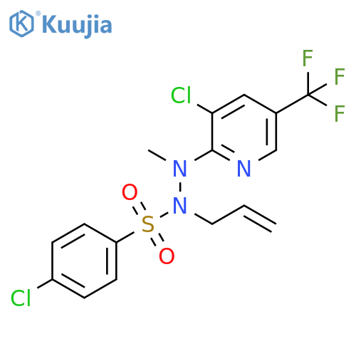 N-ALLYL-4-CHLORO-N'-[3-CHLORO-5-(TRIFLUOROMETHYL)-2-PYRIDINYL]-N'-METHYLBENZENESULFONOHYDRAZIDE structure
