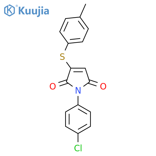 1-(4-Chlorophenyl)-3-[(4-methylphenyl)sulfanyl]-1H-pyrrole-2,5-dione structure