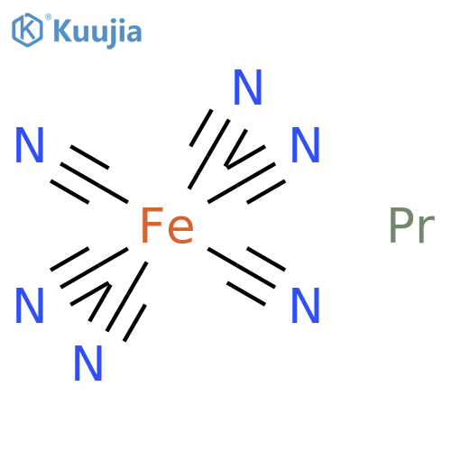 Praseodymium, hexakis(cyano)iron- structure
