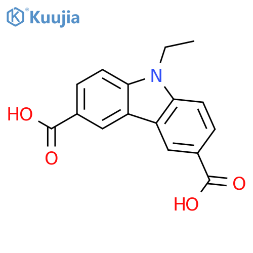 9-Ethyl-9H-carbazole-3,6-dicarboxylic acid structure